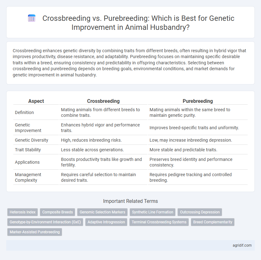 Crossbreeding vs. Purebreeding: Which is Best for Genetic Improvement in Animal Husbandry?