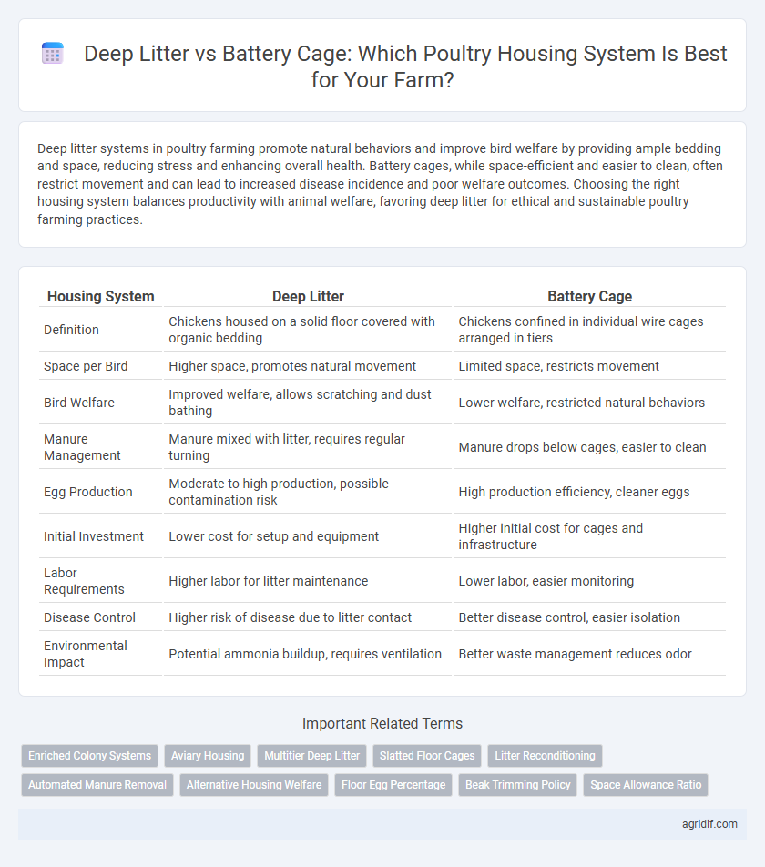 Deep Litter vs Battery Cage: Which Poultry Housing System Is Best for Your Farm?