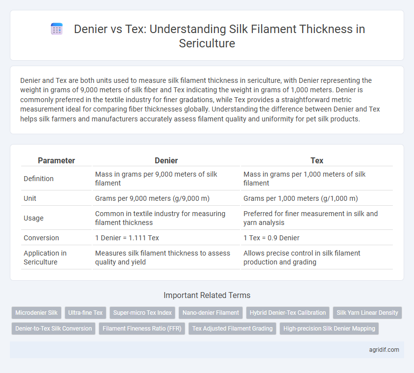 Denier vs Tex: Understanding Silk Filament Thickness in Sericulture