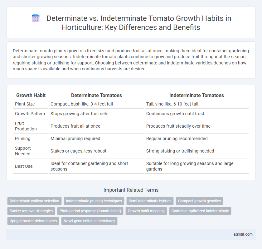 Determinate vs. Indeterminate Tomato Growth Habits in Horticulture: Key Differences and Benefits