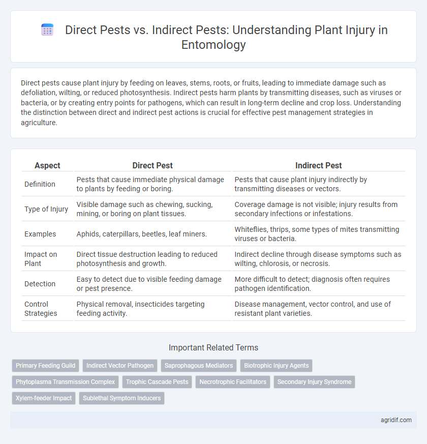 Direct Pests vs. Indirect Pests: Understanding Plant Injury in Entomology