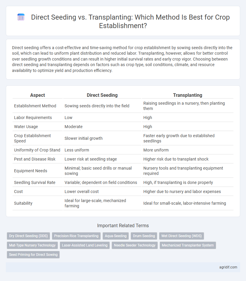Direct Seeding vs. Transplanting: Which Method Is Best for Crop Establishment?
