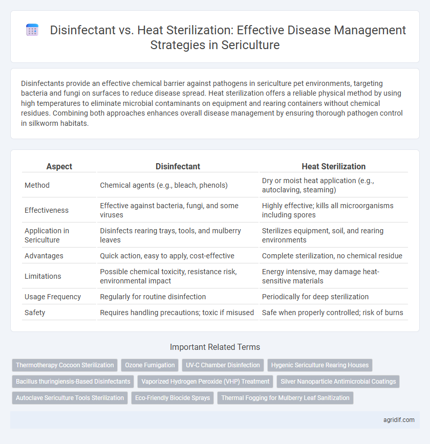 Disinfectant vs. Heat Sterilization: Effective Disease Management Strategies in Sericulture