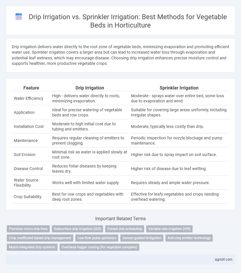 Drip Irrigation vs. Sprinkler Irrigation: Best Methods for Vegetable Beds in Horticulture