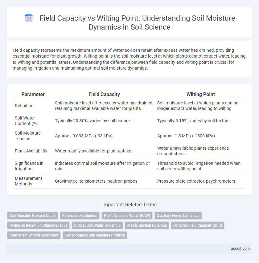 Field Capacity vs Wilting Point: Understanding Soil Moisture Dynamics in Soil Science