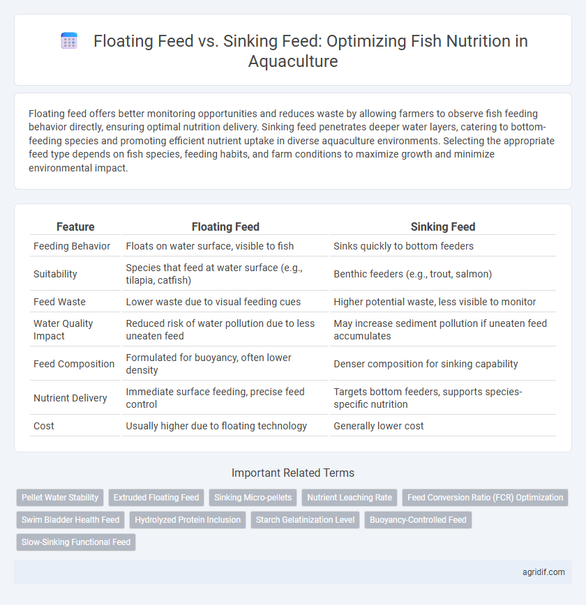 Floating Feed vs. Sinking Feed: Optimizing Fish Nutrition in Aquaculture