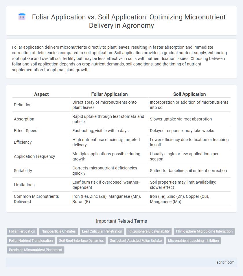 Foliar Application vs. Soil Application: Optimizing Micronutrient Delivery in Agronomy