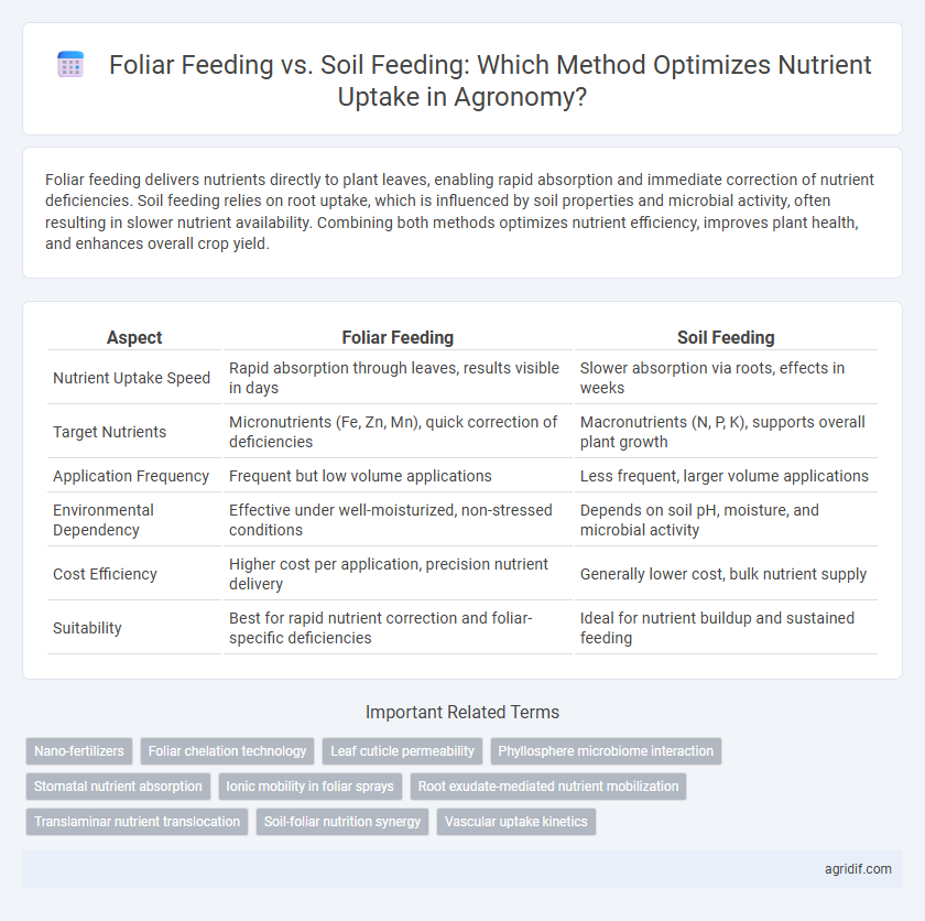 Foliar Feeding vs. Soil Feeding: Which Method Optimizes Nutrient Uptake in Agronomy?