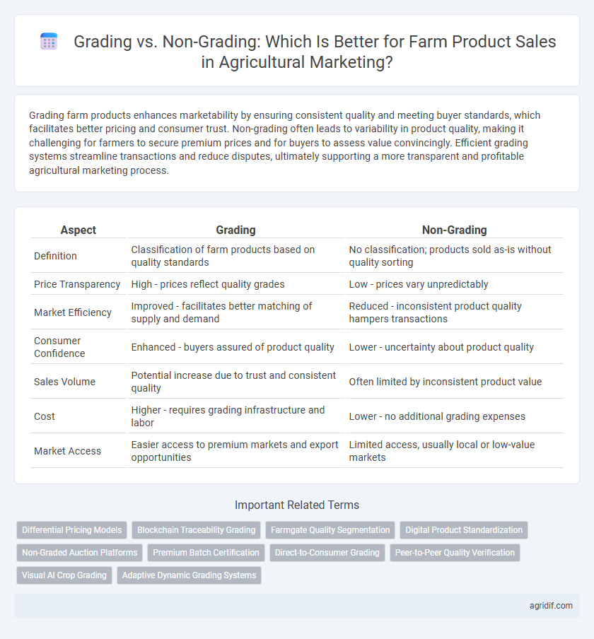 Grading vs. Non-Grading: Which Is Better for Farm Product Sales in Agricultural Marketing?