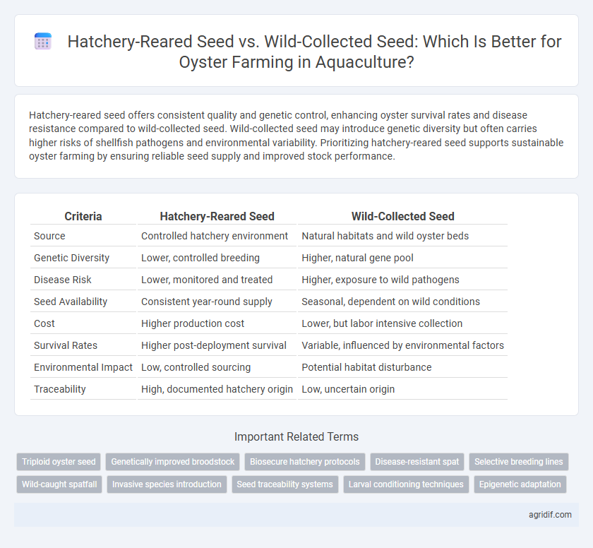 Hatchery-Reared Seed vs. Wild-Collected Seed: Which Is Better for Oyster Farming in Aquaculture?