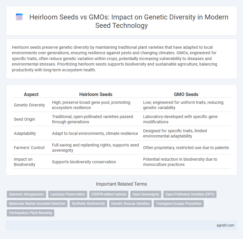 Heirloom Seeds vs GMOs: Impact on Genetic Diversity in Modern Seed Technology
