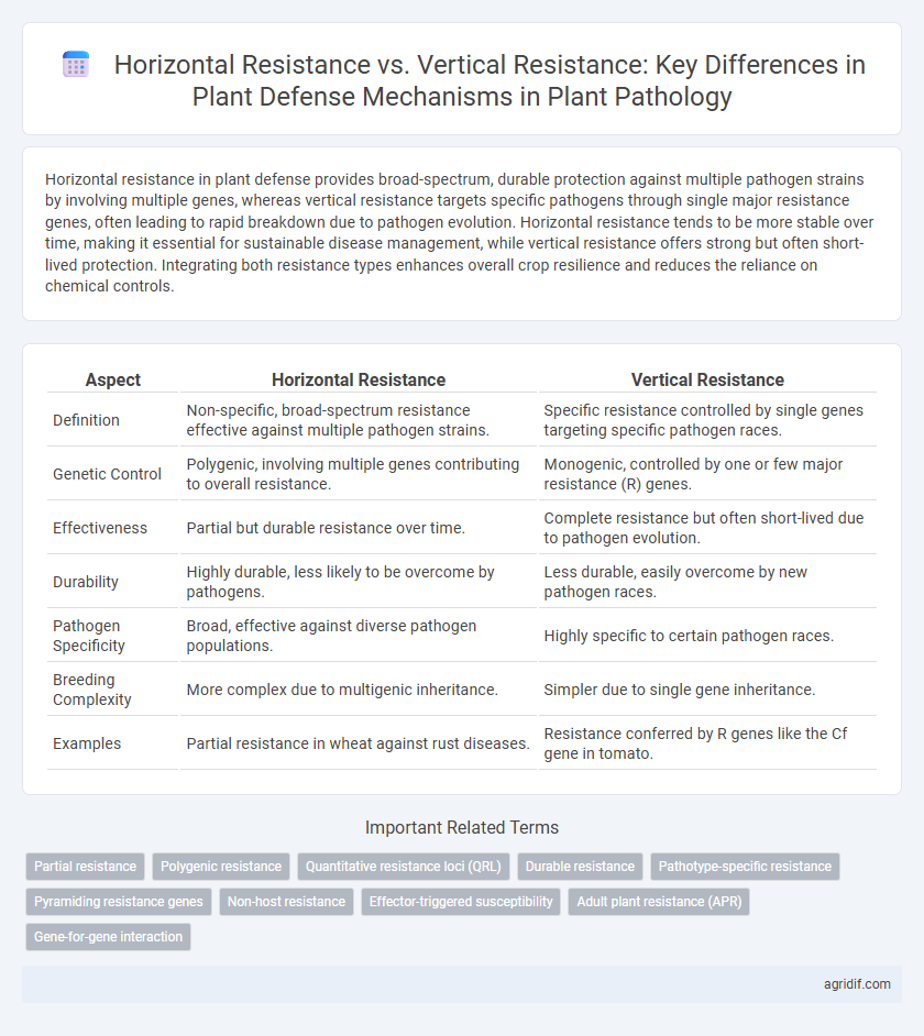 Horizontal Resistance vs. Vertical Resistance: Key Differences in Plant Defense Mechanisms in Plant Pathology