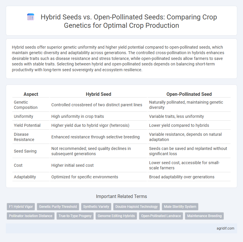 Hybrid Seeds vs. Open-Pollinated Seeds: Comparing Crop Genetics for Optimal Crop Production