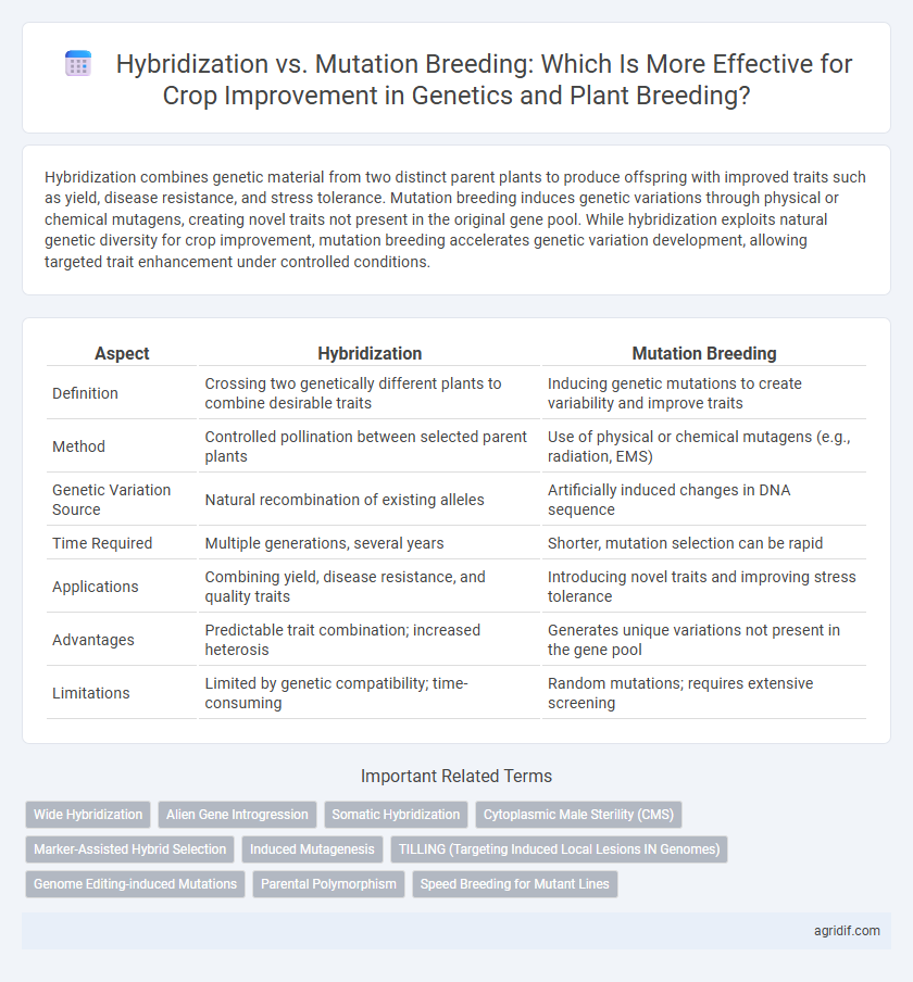 Hybridization vs. Mutation Breeding: Which Is More Effective for Crop Improvement in Genetics and Plant Breeding?