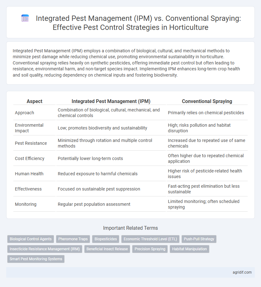 Integrated Pest Management (IPM) vs. Conventional Spraying: Effective Pest Control Strategies in Horticulture