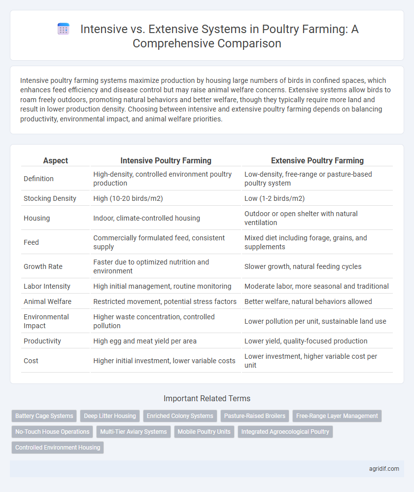 Intensive vs. Extensive Systems in Poultry Farming: A Comprehensive Comparison