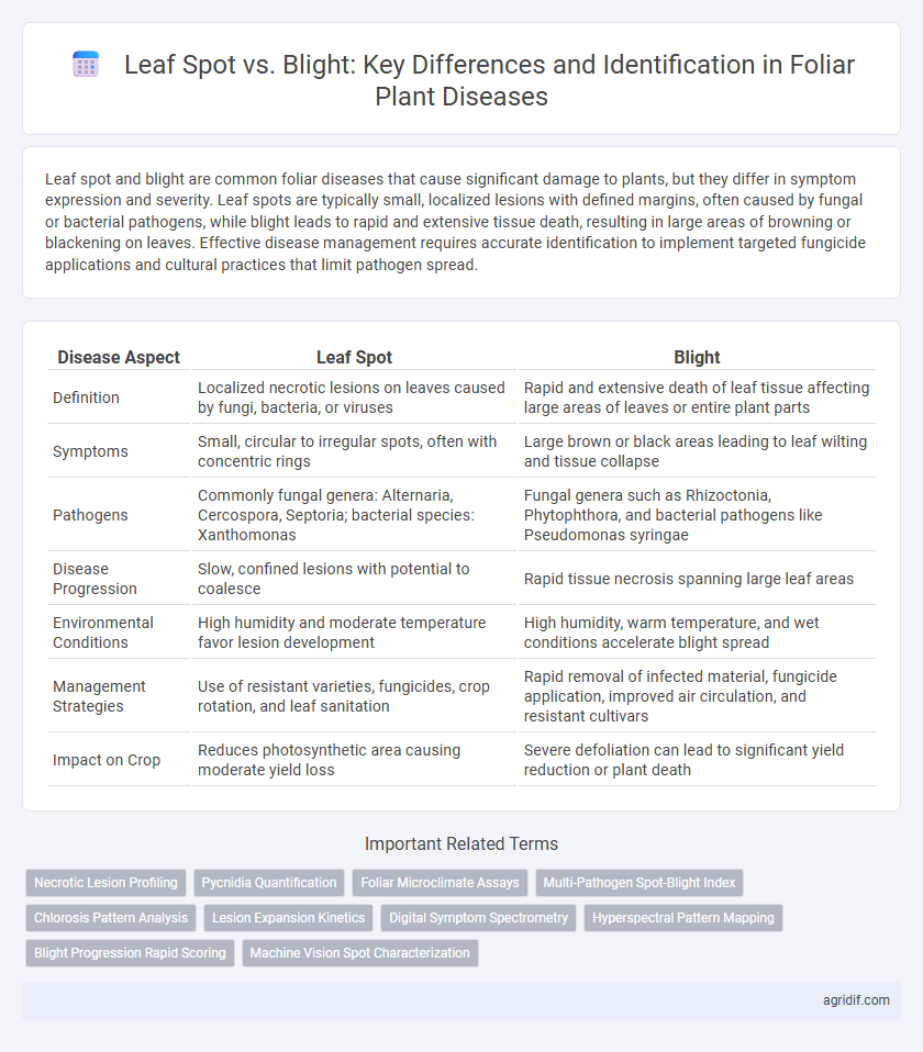 Leaf Spot vs. Blight: Key Differences and Identification in Foliar Plant Diseases