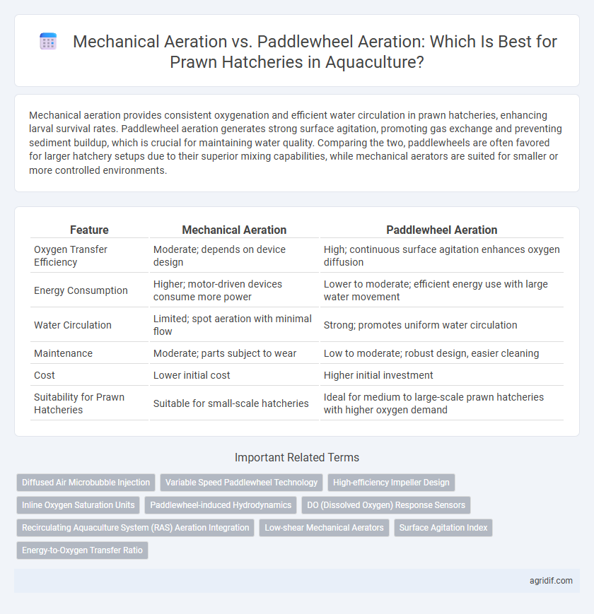 Mechanical Aeration vs. Paddlewheel Aeration: Which Is Best for Prawn Hatcheries in Aquaculture?
