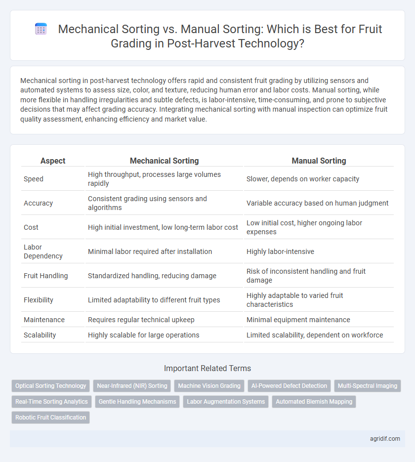 Mechanical Sorting vs. Manual Sorting: Which is Best for Fruit Grading in Post-Harvest Technology?