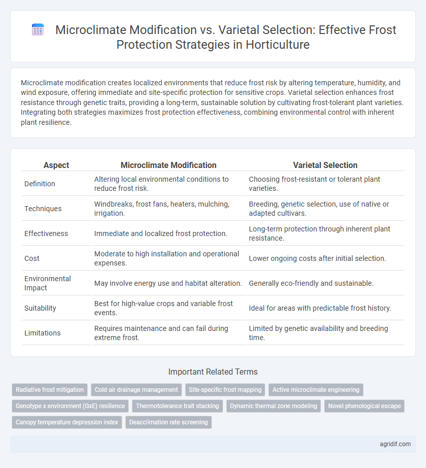Microclimate Modification vs. Varietal Selection: Effective Frost Protection Strategies in Horticulture