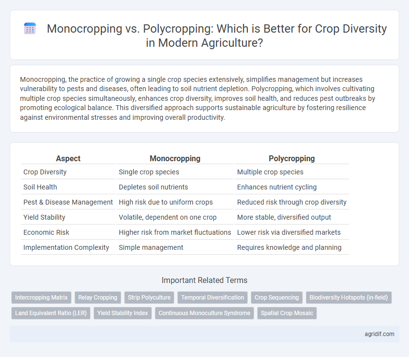 Monocropping vs. Polycropping: Which is Better for Crop Diversity in Modern Agriculture?