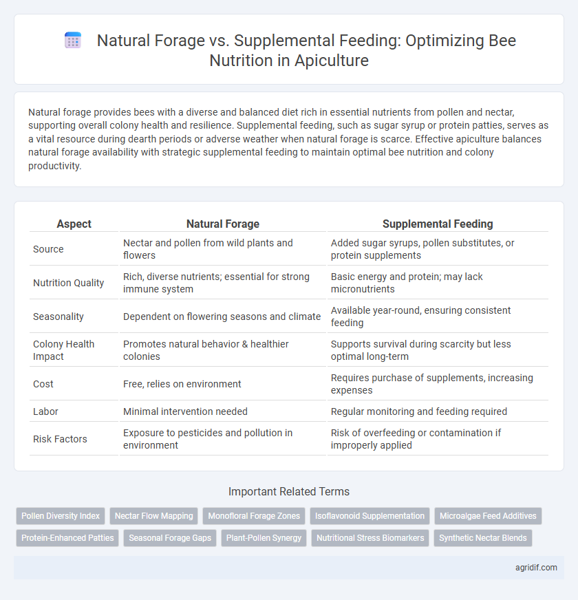Natural Forage vs. Supplemental Feeding: Optimizing Bee Nutrition in Apiculture