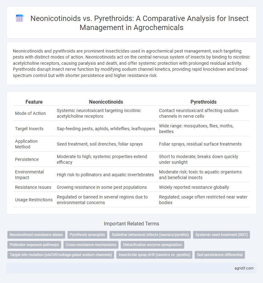 Neonicotinoids vs. Pyrethroids: A Comparative Analysis for Insect Management in Agrochemicals