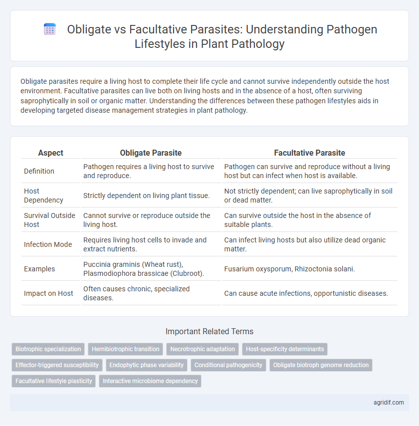 Obligate vs Facultative Parasites: Understanding Pathogen Lifestyles in Plant Pathology