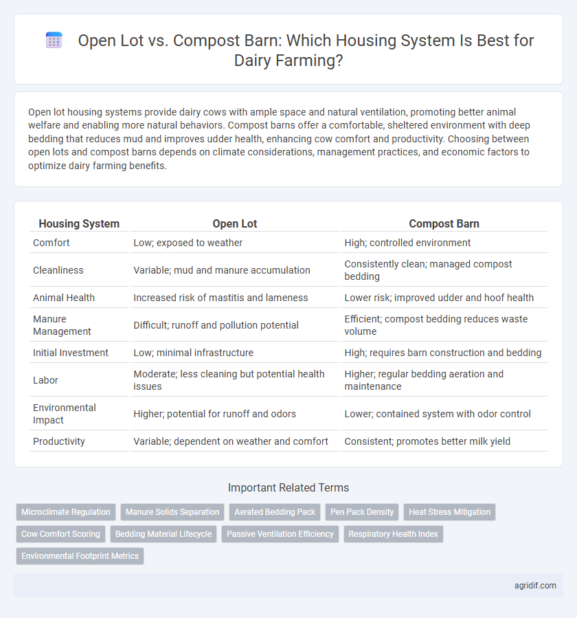 Open Lot vs. Compost Barn: Which Housing System Is Best for Dairy Farming?