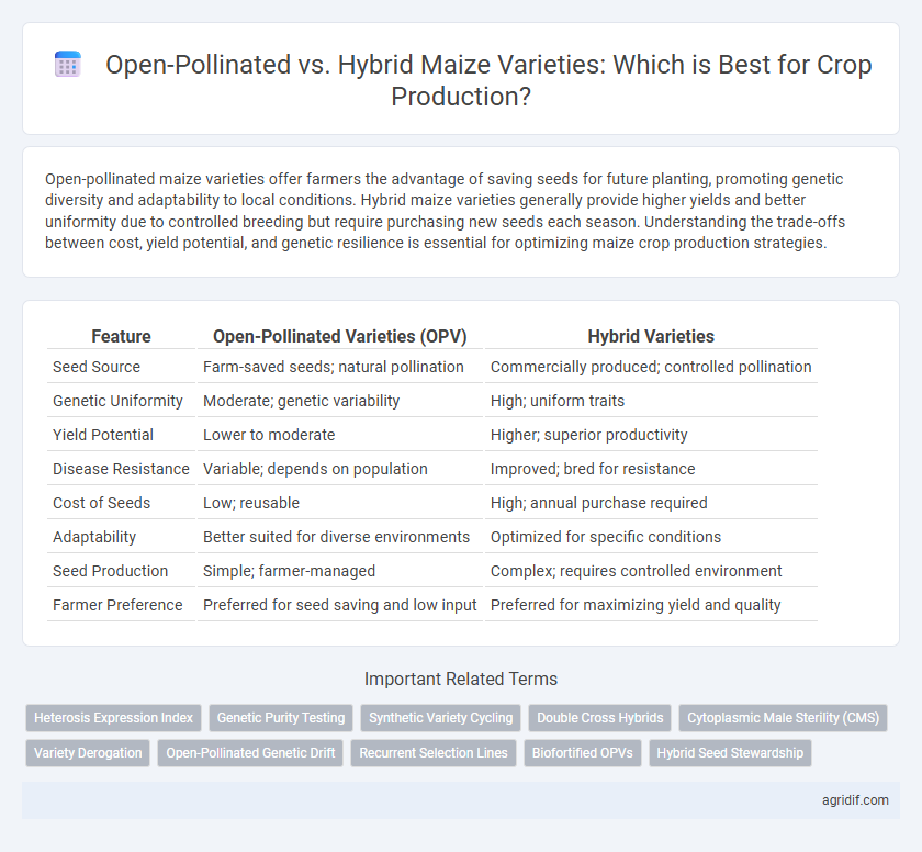 Open-Pollinated vs. Hybrid Maize Varieties: Which is Best for Crop Production?
