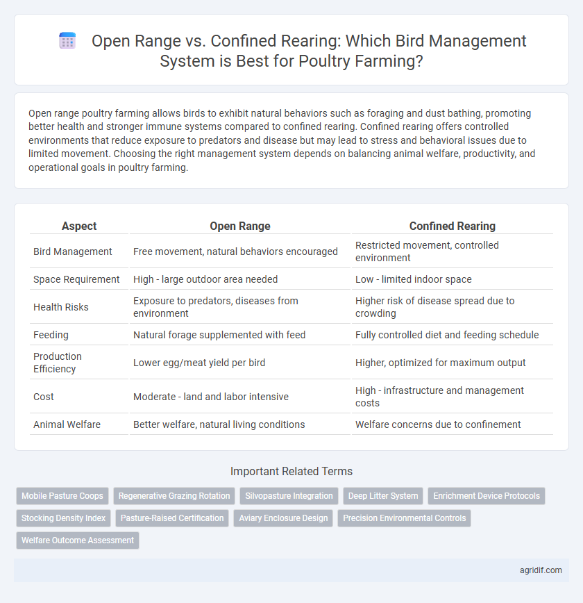 Open Range vs. Confined Rearing: Which Bird Management System is Best for Poultry Farming?
