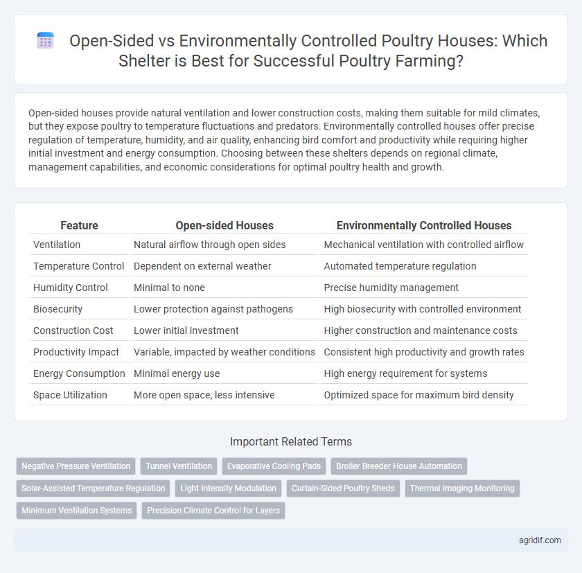 Open-Sided vs Environmentally Controlled Poultry Houses: Which Shelter is Best for Successful Poultry Farming?