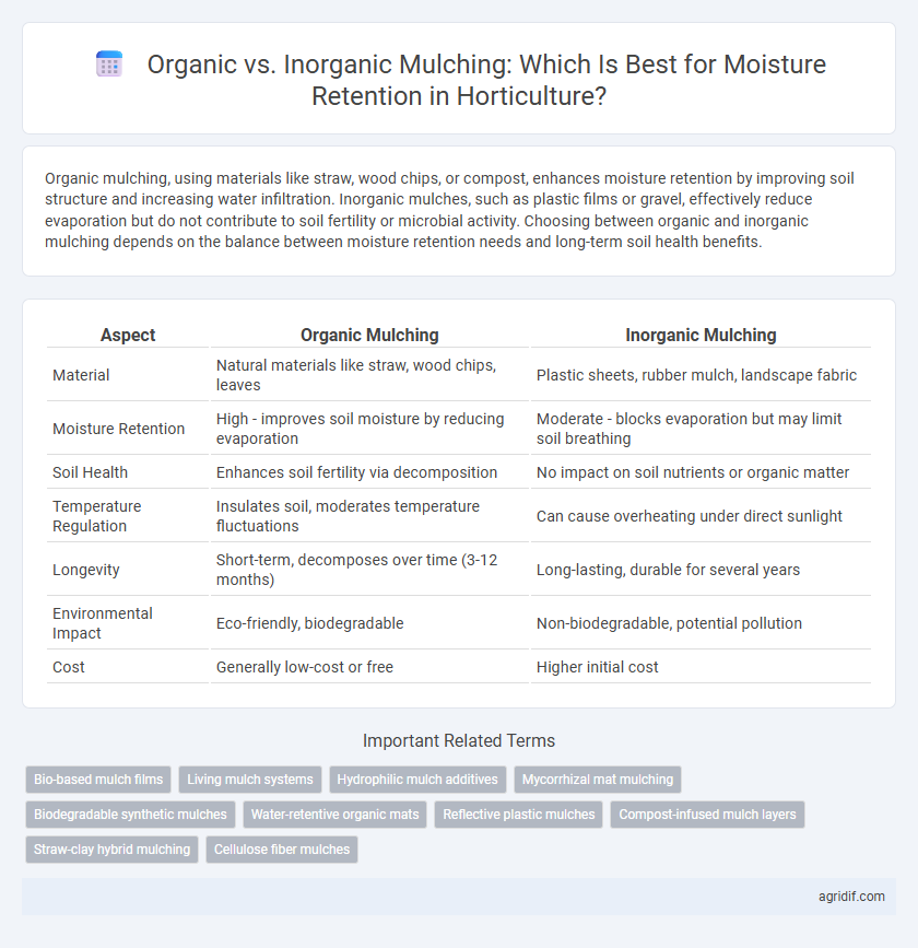 Organic vs. Inorganic Mulching: Which Is Best for Moisture Retention in Horticulture?