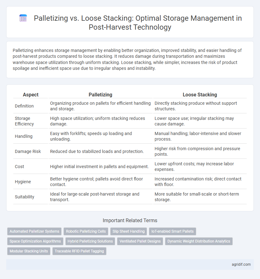 Palletizing vs. Loose Stacking: Optimal Storage Management in Post-Harvest Technology