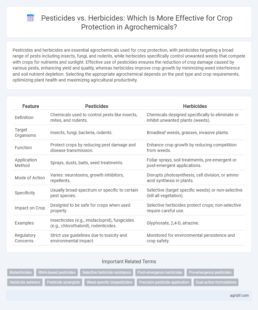 Pesticides vs. Herbicides: Which Is More Effective for Crop Protection in Agrochemicals?