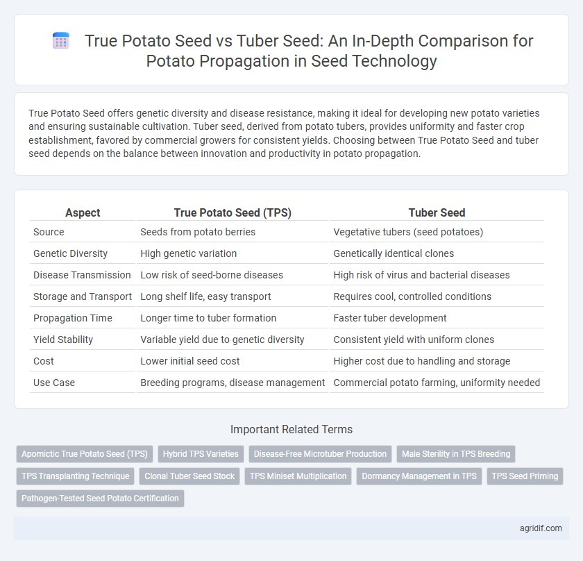 True Potato Seed vs Tuber Seed: An In-Depth Comparison for Potato Propagation in Seed Technology