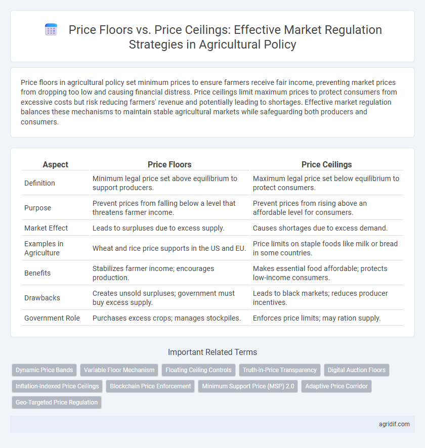 Price Floors vs. Price Ceilings: Effective Market Regulation Strategies in Agricultural Policy