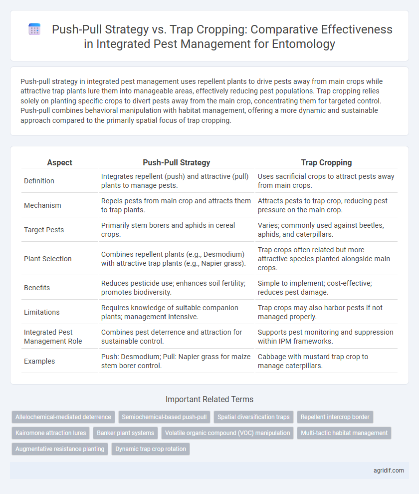 Push-Pull Strategy vs. Trap Cropping: Comparative Effectiveness in Integrated Pest Management for Entomology