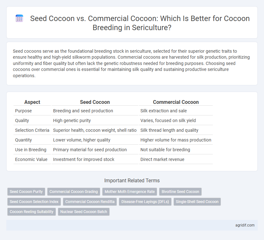 Seed Cocoon vs. Commercial Cocoon: Which Is Better for Cocoon Breeding in Sericulture?