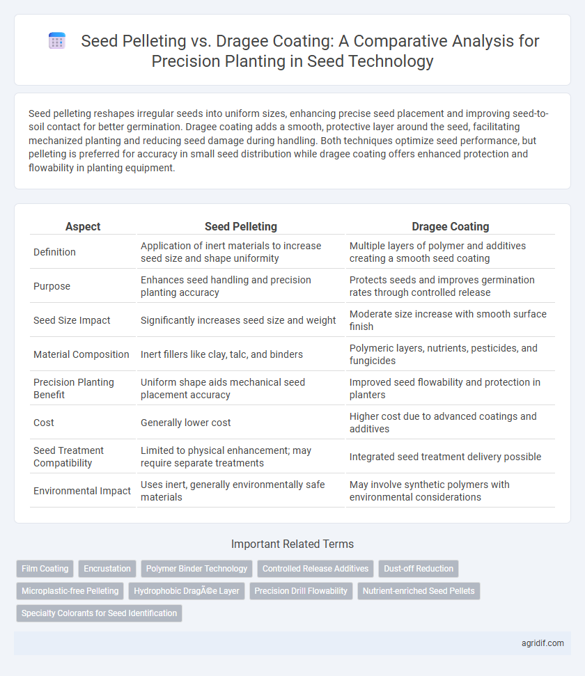 Seed Pelleting vs. Dragee Coating: A Comparative Analysis for Precision Planting in Seed Technology