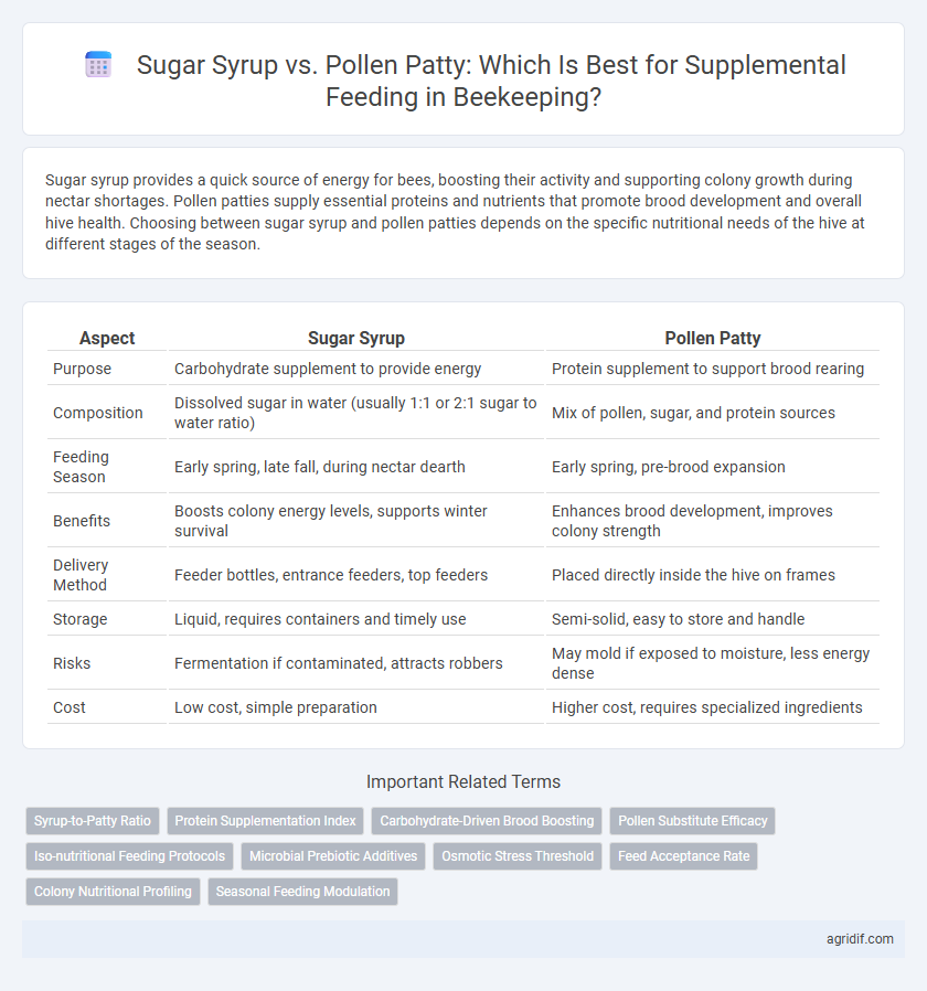 Sugar Syrup vs. Pollen Patty: Which Is Best for Supplemental Feeding in Beekeeping?