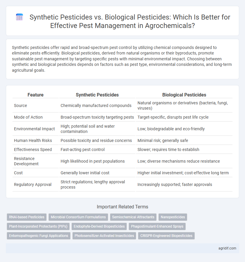 Synthetic Pesticides vs. Biological Pesticides: Which Is Better for Effective Pest Management in Agrochemicals?