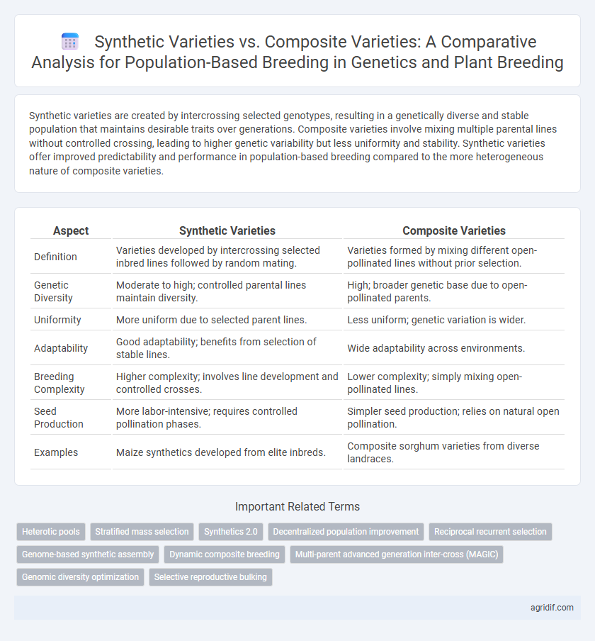 Synthetic Varieties vs. Composite Varieties: A Comparative Analysis for Population-Based Breeding in Genetics and Plant Breeding