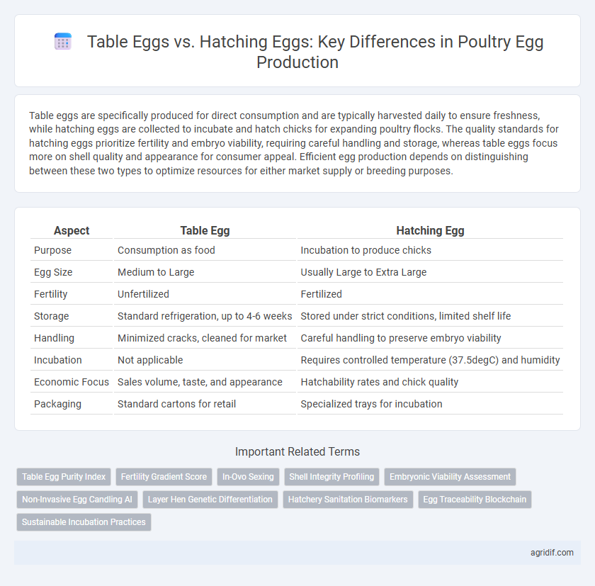 Table Eggs vs. Hatching Eggs: Key Differences in Poultry Egg Production