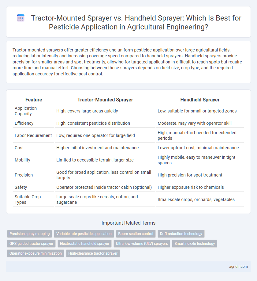 Tractor-Mounted Sprayer vs. Handheld Sprayer: Which Is Best for Pesticide Application in Agricultural Engineering?