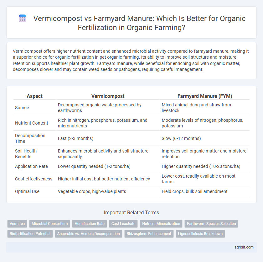 Vermicompost vs Farmyard Manure: Which Is Better for Organic Fertilization in Organic Farming?
