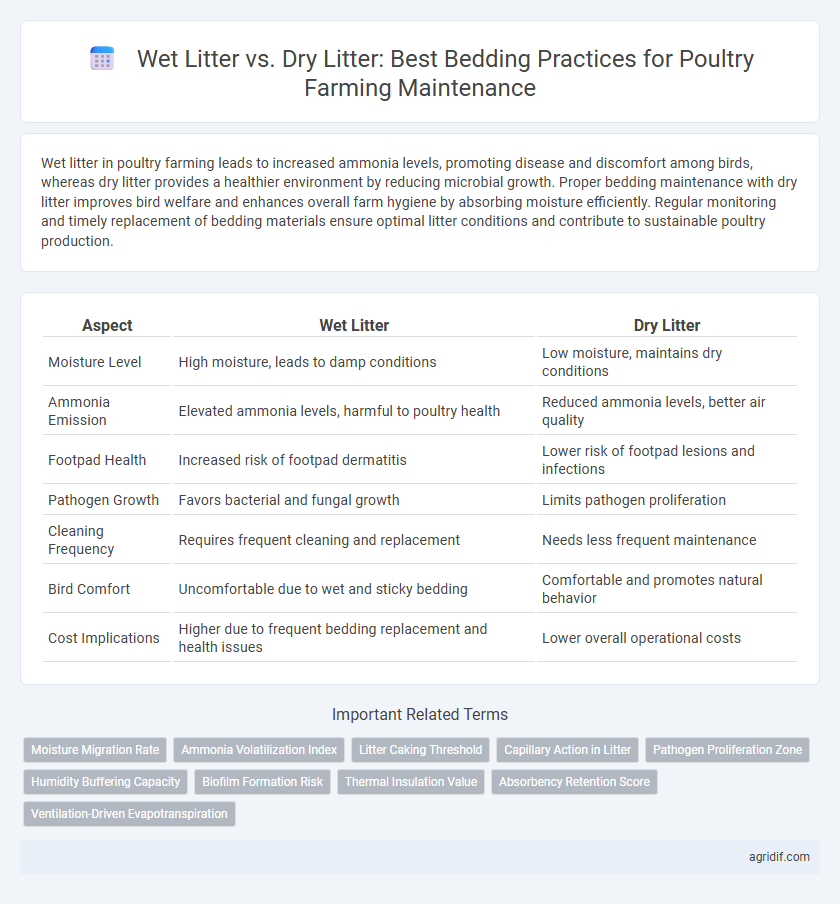 Wet Litter vs. Dry Litter: Best Bedding Practices for Poultry Farming Maintenance