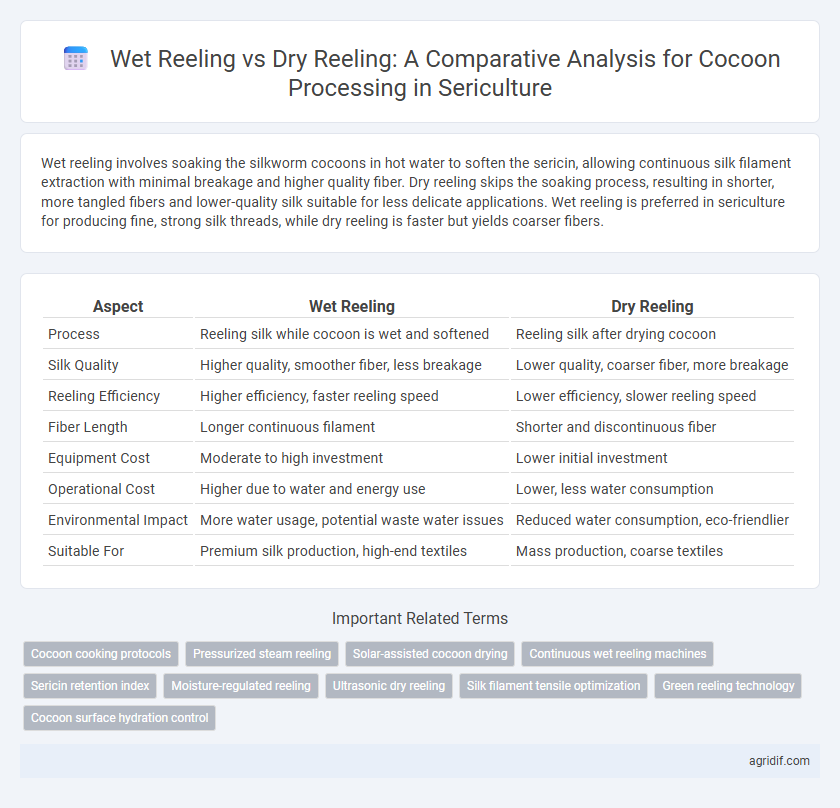 Wet Reeling vs Dry Reeling: A Comparative Analysis for Cocoon Processing in Sericulture