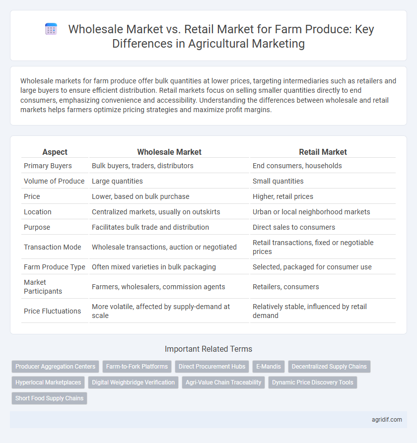Wholesale Market vs. Retail Market for Farm Produce: Key Differences in Agricultural Marketing