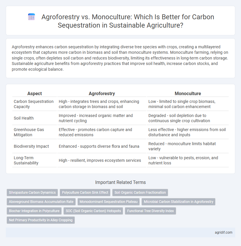 Agroforestry vs. Monoculture: Which Is Better for Carbon Sequestration in Sustainable Agriculture?